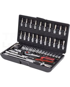 1/4" CHROME+ Steckschlüssel-Satz,48-tlg.