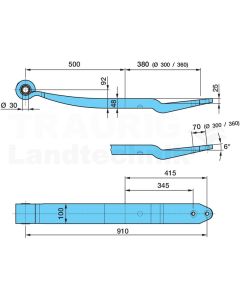 Blattfeder SL-500/380L6 K_25SGS1 x 48