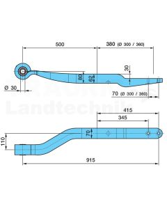 Blattfeder 7AL-500/3803D110K_30SGS1 x 62