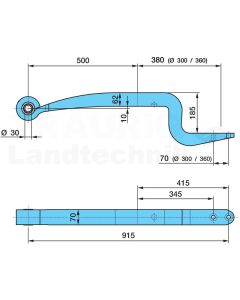 Blattfeder 7ALMT500/ 380