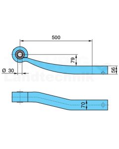 Blattfeder 7AL-500/---2D_55100%SGS1 x 56