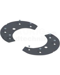 Gleitbeläge mit Schrauben