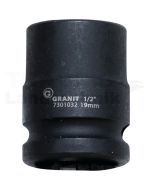 1/2" 6Kant-Kraft-Stecknuss, kurz, 19mm