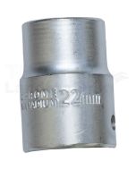 3/4" Sechskant-Stecknuss, kurz, 22 mm
