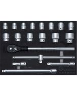 Einlagen-Set Steckschlüssel, metrisch