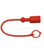TFH38 Staubkappe Stecker  PVC DN10 Rot