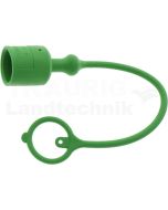 TF12 Staubkappe Stecker PVC DN12 Grün
