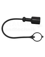 TF12 Staubkappe Stecker PVC DN12 Schwarz